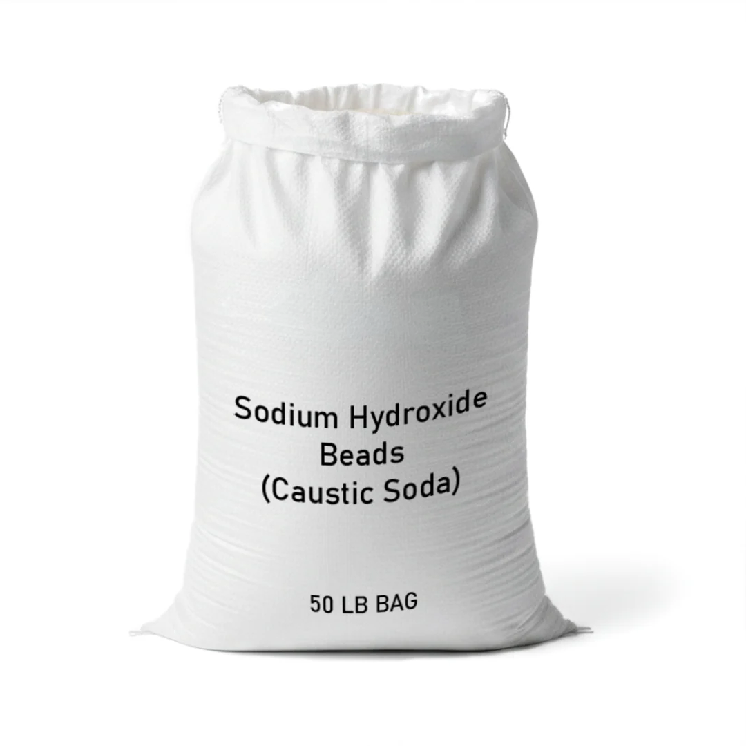Caustic Soda Beads (Sodium Hydroxide) - 50 lb Bags